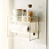 単層冷蔵庫棚側収納壁掛け式ニップ側サイド棚多層キッチン用品家庭用調味料掛け (1段,ホワイト) [並行輸入品]
