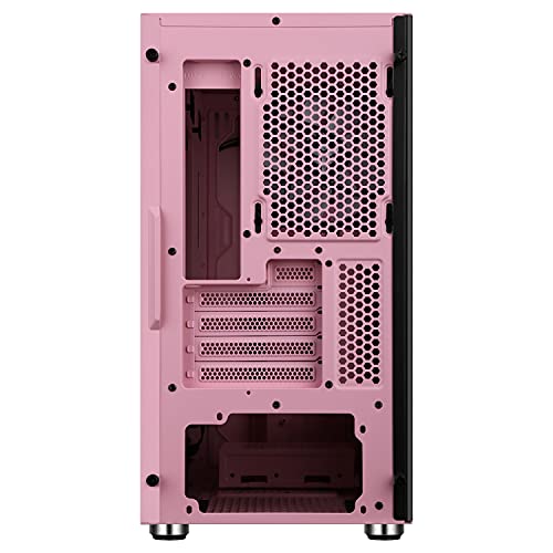 Case Case LIFLIG P41 - Gaming Mini Tower, mATX, 12cm ARGB fan, 2xUSB3, Side Panel Temp Glass, Pink Edition - Case PC - Immagine 4