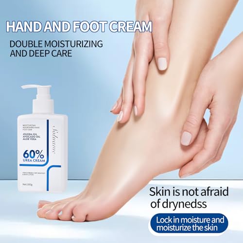 Urea Bodylotion mit 60% Urea Plus 2% Salicylsäure, Bodylotion Trockene Haut, Tiefe Feuchtigkeitsspendende und Schnell Aufnehmende Körperlotion, Body lotion Damen/Herren 300g