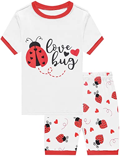 Little Hand Pajamas for Girls Dinosaur Short Sets Kids Cotton Unicorn Sleepwear Toddler Pjs Summer Clothes Shirt