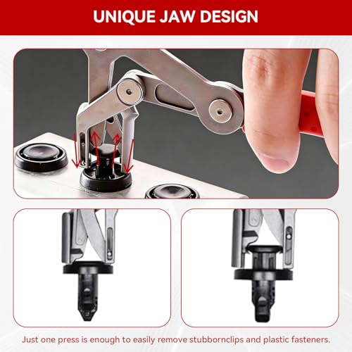 Image of Car Clip Pliers, Panel Clip Removal Tool, 2026 New Professional Auto Clip Removal Pliers, Easy to Remove Fasteners, Clips, Buckles, and Rivets, Open The Panels Effortlessly Without Damage (2*Pcs)