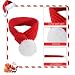 Hund Weihnachten Schal, 2 Stück Hundekostüm Weihnachten Festlicher Weihnachts-Schal für Hunde, Rot Weihnachtskostüm Hundekleidung, Hundekostüm für große Hunde (L), Perfektes Outfit für die Feiertage
