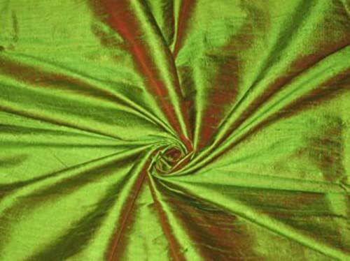 Soie Dupioni vert pistache pour éviter les plis froissés