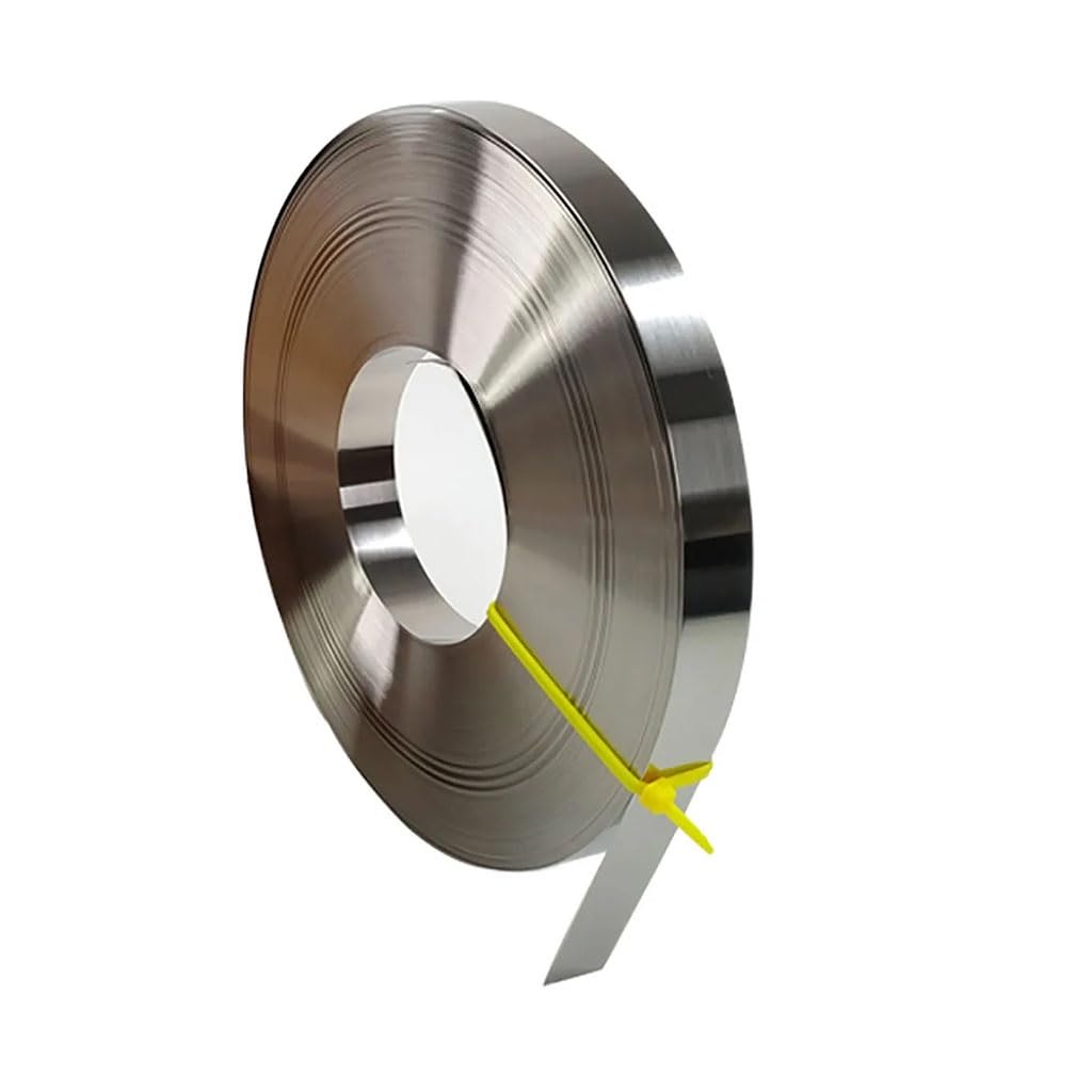1 striscia di lamina in acciaio inossidabile 304, spessore 0,1 mm, 0,2 0,3 0,4 0,5 1 mm, larghezza 20 mm, rotolo di lamina in acciaio, striscia stretta(Thickness 1mm)