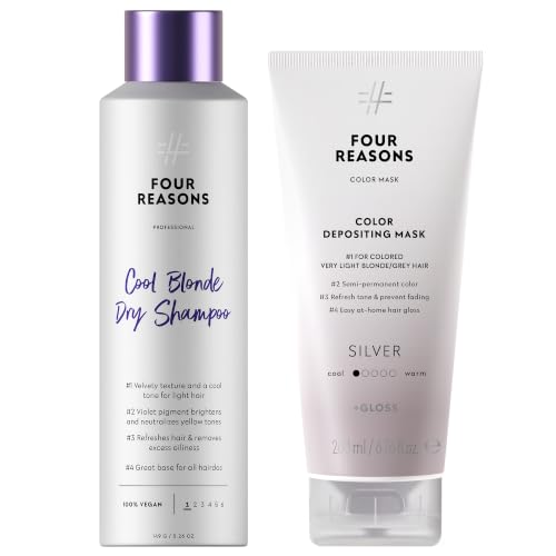 FOUR REASONS Cool Blonde Dry Shampoo and Color Mask Silver Bundle