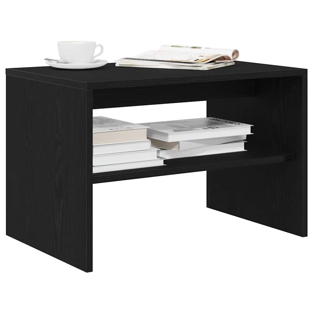 vidaXL TV-Schrank Schwarz Eichen-Optik 60x40x40 cm Holzwerkstoff, TV-Möbel, Fernsehtisch, Medienschrank, Fernsehschrank, TV-Konsole, TV-Bank, TV-Regal
