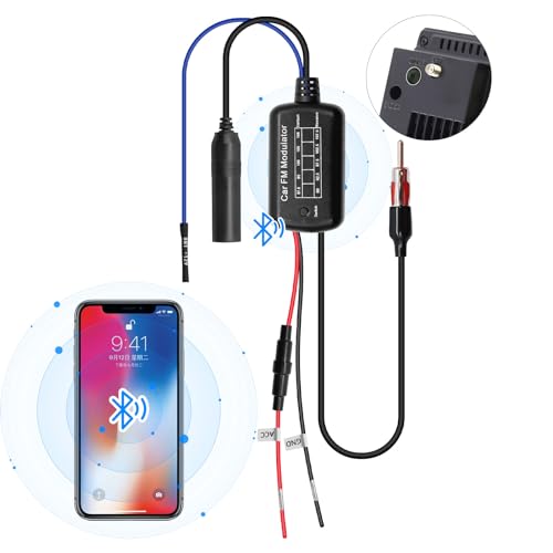 Autoradio Audiomodulator für Auto CD Player, Bluetooth-Musikadapter, FM-Radio-Audiomodulator, Verlustfreie Bluetooth Signalübertragung