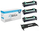 SuppliesMAX Remanufactured Replacement for WorkCentre Pro 555/WorkCentre Pro 575 Drum/Toner Value Combo Pack (1-Drum Unit/3-Toners) (106R00402_3PK/113R00457_1PKVB)