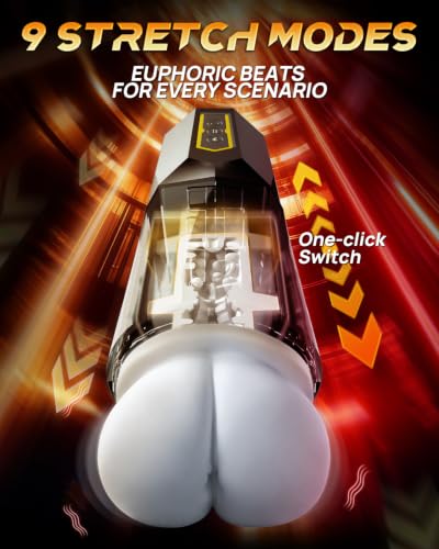 Image of Male Masturbator Ass Pocket Pussy Vagina Butt Sex Toys for Men - Adult Men Sex Toy with 9 Vibrating & 10 Thrusting, Flesh Soft 3D Textured, Masturbators Light Sex Machine Anus with Full Burst Mode