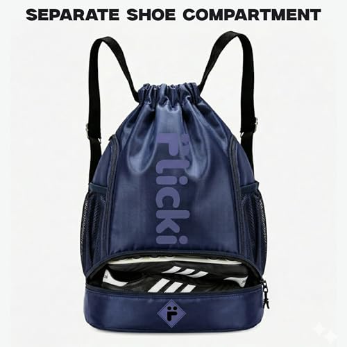 Image of FLICKIT Sports Drawstring Bag & Pro Bag Backpack for Men & Women