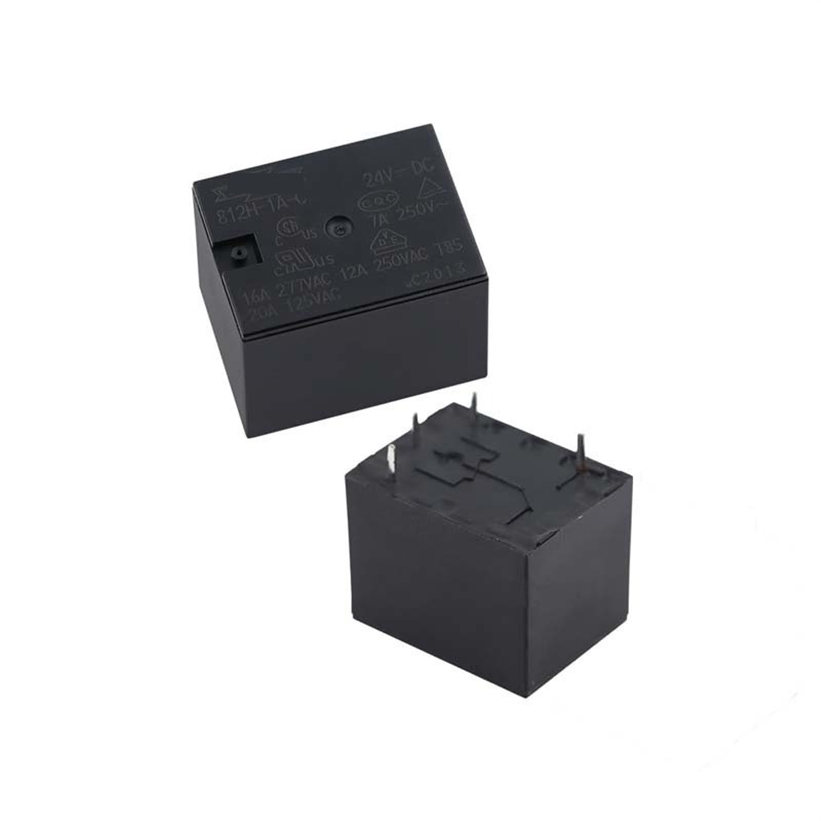 CSKWLLNBC 812H-1A-C 812H 1A C 812H1AC 5V 12V 24V Relay 5VDC DC5V 12VDC DC12V 24VDC DC24V 16A 4PIN 5PCS(812H-1A-C-12VDC)