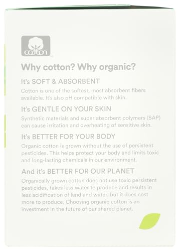 Image of 365 by Whole Foods Market, Ultra Thin Pads, Made with Organic Cotton Pads, Super, 10 ct