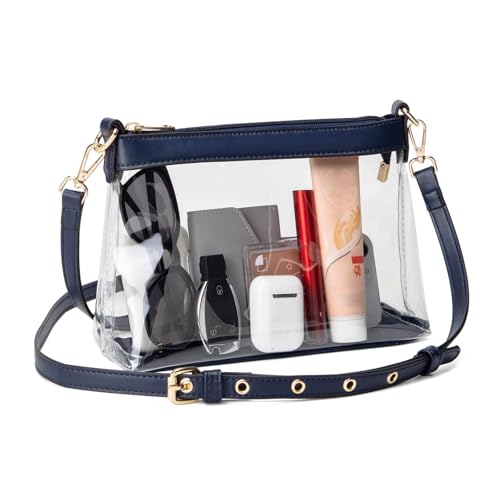 Image of Wuflyover Clear Bag for Stadium Events, Clear Purse for Women