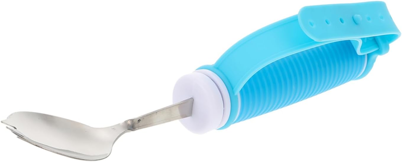 Non-Slip Elderly Spoon for Seniors Weighted Fork Spoon Grip for Hand for Seniors Lunch Utensils for Work