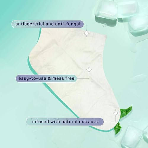 image for Spa Life Men's Cooling Mint Foot Repair Balm and Moisturizing Socks Se