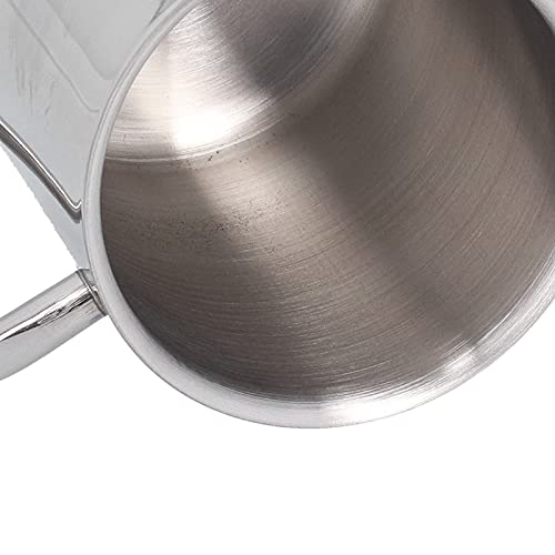 UPQRSG Doppelwandige Kaffeetasse Aus Edelstahl, Metallbecher mitGriff und Deckel, 400 Ml Becher mitWärmeisolierung und Verbrühschutzbecher, Spülmaschinenfest, für Den Heim und Außenbereich Geeignet