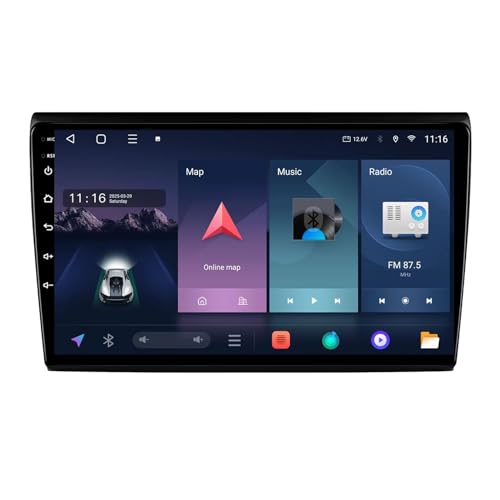Car Stereo Carplay Radio de Coche para Fiat Bravo 198 2 II 2007-2014 HD Pantalla Tactil Radio Reproductor Reproductor de Internet, Bluetooth, WiFi, 4 Nuclear 2G+32G