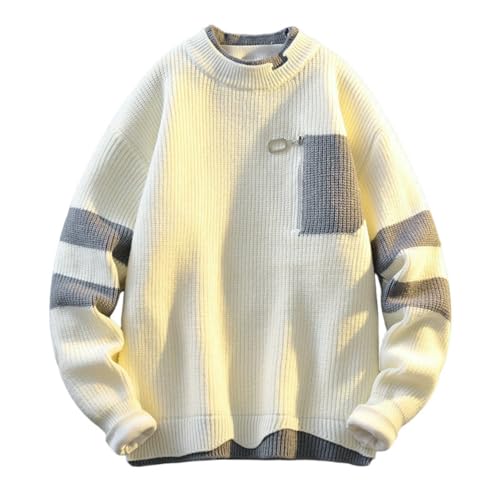Pull à manches longues homme chaud confortable automne hiver élégant