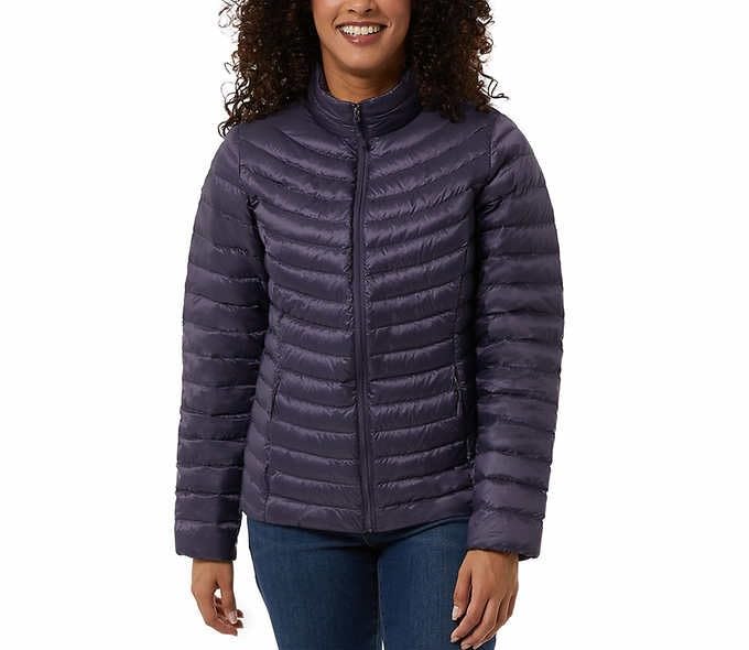 32 Degrees Womens Midweight Down Jacket (Blue, M), Medium