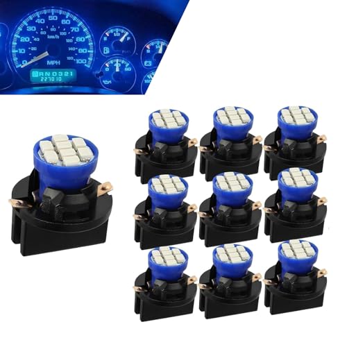 10 LED T10 para tablero Azul, 8-SMD, alta luminosidad miniatura 1