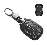 MECHCOS Compatible with fit for 2018 2019 GMC Terrain, 2017 2018 GMC Acadia 5 Buttons Leather Case...