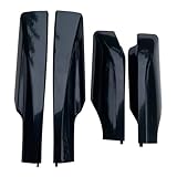 portaequipajes Cubierta protectora extremo riel barra equipaje coche 4 unidades para Hyundai para Inokom para Santa Fe CM 2.4L 2007-2012 Bacas portaequipajes(Full set b)