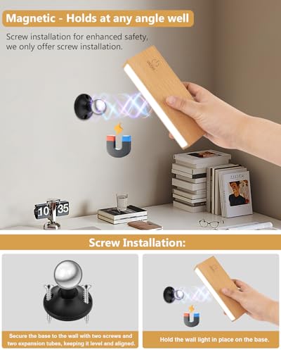 Miceylive BD03W Wall Sconces Set Of Two - Wireless Wall Lights For Bedroom, Rechargeable Wall Sconces Battery Operated thumb #5