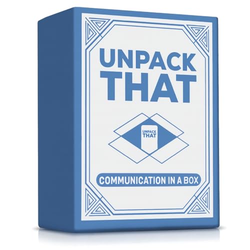 UNPACK THAT Conversation Cards 125 Deep Questions for Better Communication & Closer Bonds | Perfect for Couples Families and Friends