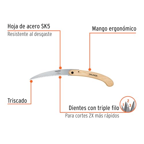 Sierra Plegable para Poda Truper 12" miniatura 2