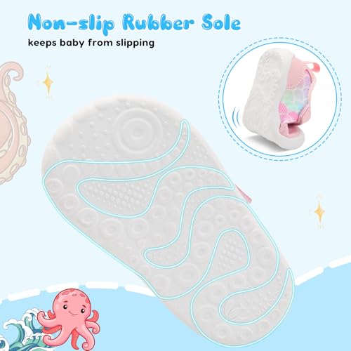 Image of Scurtain Baby Shoes Boy Girl First Walking Shoe Infant Crib Breathable Sneakers Lightweight Barefoot Shoes for Babies