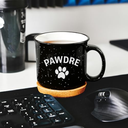 Taza Dog Dad Fathers Day 15 Oz Porcelana Negra miniatura 4