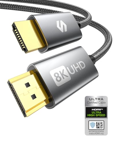 Silkland Cavo HDMI 2.1 8K 3M, Cavo HDMI eARC per