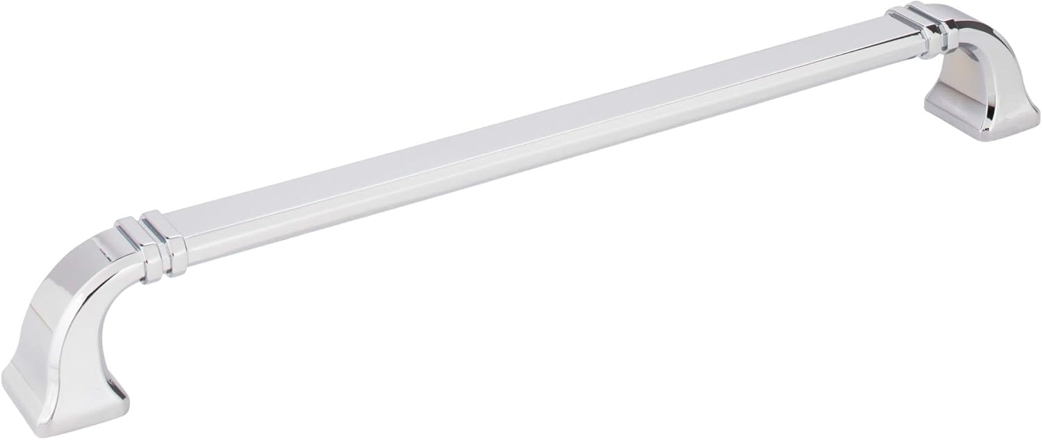 Jeffrey Alexander 165-12PC Ella 13 L Appliance Pull - 12 Center-to-Center in Polished Chrome