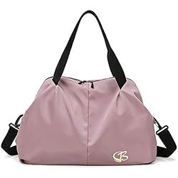 Vllcsla Bolsa Deportiva con Bolsillo para Mojado para Mujer - Bolsa de Viaje Impermeable y Resistente al Desgarro Práctica Bolsa de Mano para el Fin de Semana Bolso Bandolera (Rosa Oscuro) 4 Vllcsla Bolsa Deportiva con Bolsillo para Mojado para Mujer - Bolsa de Viaje Impermeable y Resistente al Desgarro Práctica Bolsa de Mano para el Fin de Semana Bolso Bandolera (Rosa Oscuro)