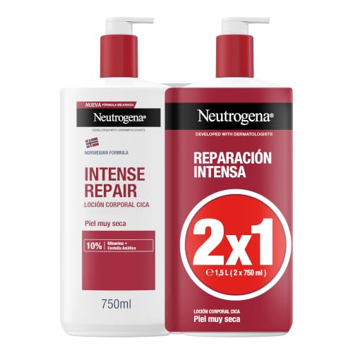 Neutrogena Fórmula Noruega Crema Corporal CICA, 750 ml, 2 uds