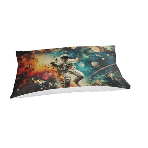 Parure de lit astronaute 3D en microfibre pour lit simple ado - 3