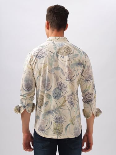 Image of BULLMER Trendy Regular Fit Striped Causal Full Sleeve Shirt for Men.