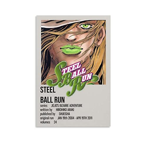 Jojo Part 7 poster idee cadeau manga original deco murale moderne chambre ado
