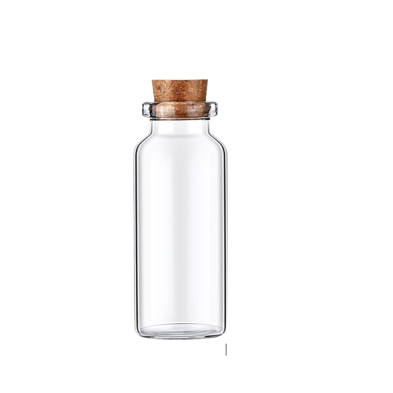 ZNJAMN 1pcs Transparent Cork Empty Glass Bottle Candy Storage Jar Household Vial for Pickling(150ml)