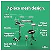 VISIONDRUM Compact Mesh Electronic Drum Set with Headphones and Stool for Kids & Adults, Black #2