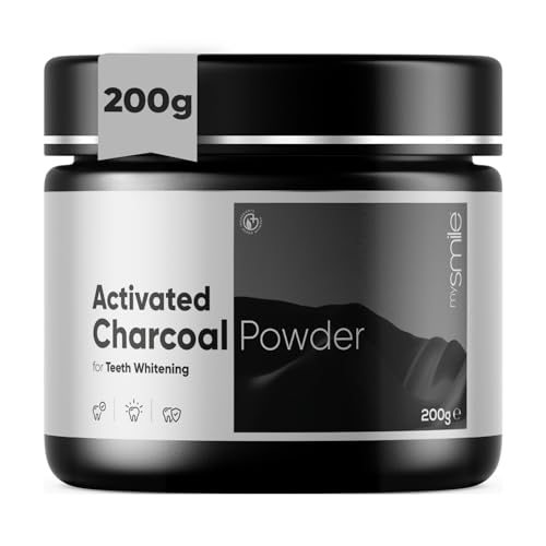 Activated Charcoal Teeth Whitening Powder with Bamboo Toothbrushes, 200g
