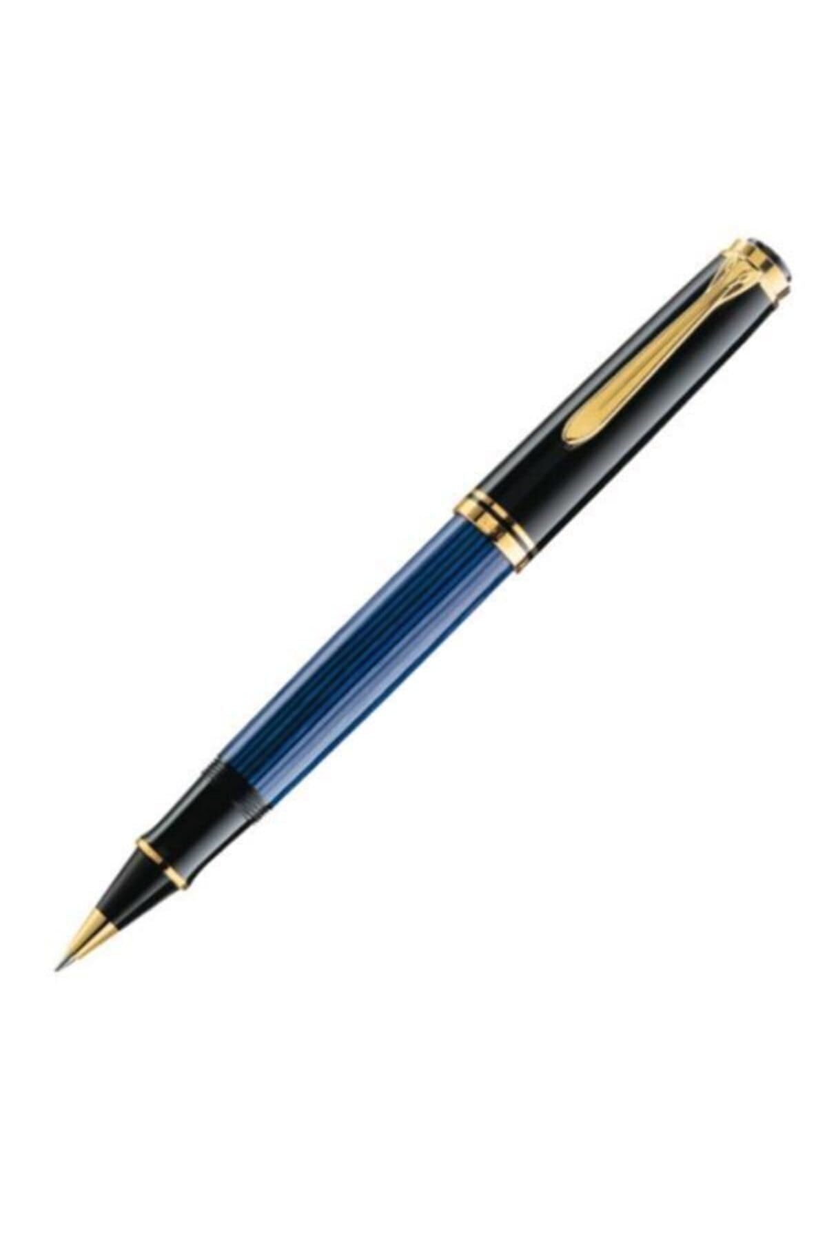 Pelikan Tintenroller Souverän 800, Schwarz-Blau, hochwertiger Roller im Geschenk-Etui, 997668