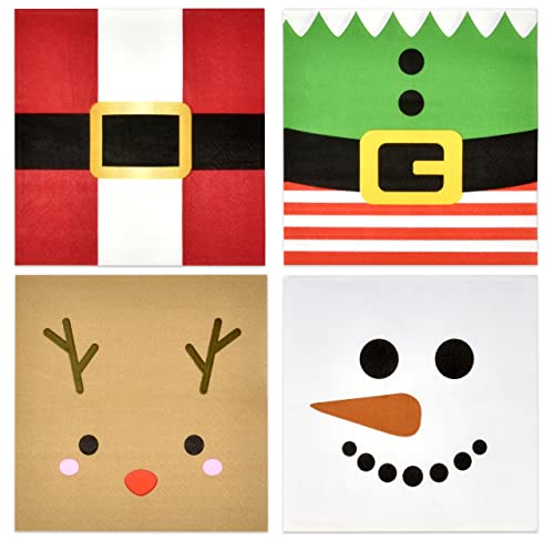 Gift Boutique 120 Christmas Character Cocktail Beverage Napkins Holiday Disposable