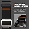 Laffav Compatible with Garmin Fenix 6X Pro Strap/Fenix 6X/Fenix 7X Pro/Fenix 7X Strap, Nylon Stretchy 26mm QuickFit Straps for Garmin Fenix 5X/Plus/Instinct 2X Solar/Epix Pro Gen 2 51mm, Black #3