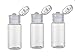12Pcs 15ml/0.5oz BPA Free Empty Clear Plastic Bottle With Clear Flip Cap Jar Pot Vial Container For Emollient Water Sample Shower Gel Makeup Lotion Emulsion