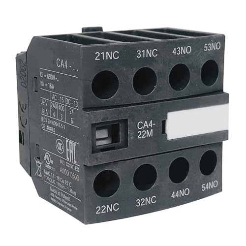 Contact auxiliaire CA4-22M à quatre circuits pour optimiser la commande