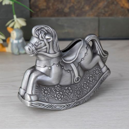 TOYANDONA Horse Design Piggy Bank Small Zinc Alloy Coin Bank Money Box 5.31X4.52X2.20In Desktop Decor Gift for Kids and Family by TOYANDONA - Image 7