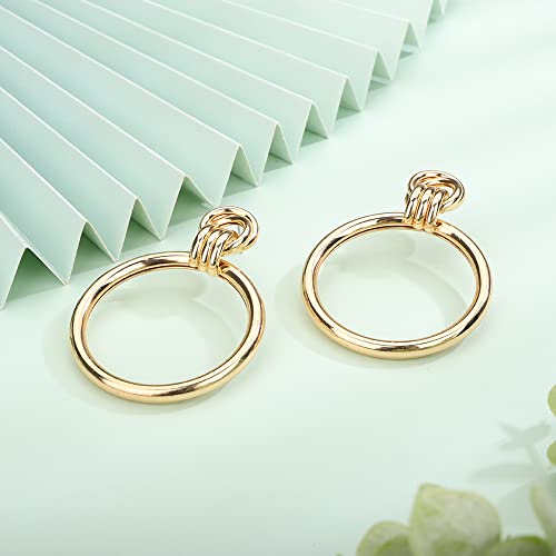 Statement Hoop Earrings for Women Girls Big Dangle Jewelry Daily Earrings4