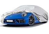 Kayme 6 Layers Car Cover Custom Fit for Porsche 911 Coupe Convertible Targa (2011-2025) Waterproof All Weather for Automobiles, Outdoor Full Cover Rain Sun UV Protection.Silver