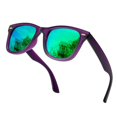 Image of SIPHEW Polarized Sunglasses for Women & Men - UV400 Mirrored Eyewear | Designer Unisex Fashion Sun Glasses w /Medium Fit,Suitable for Any Face Shape,Beach,Everyday Wear